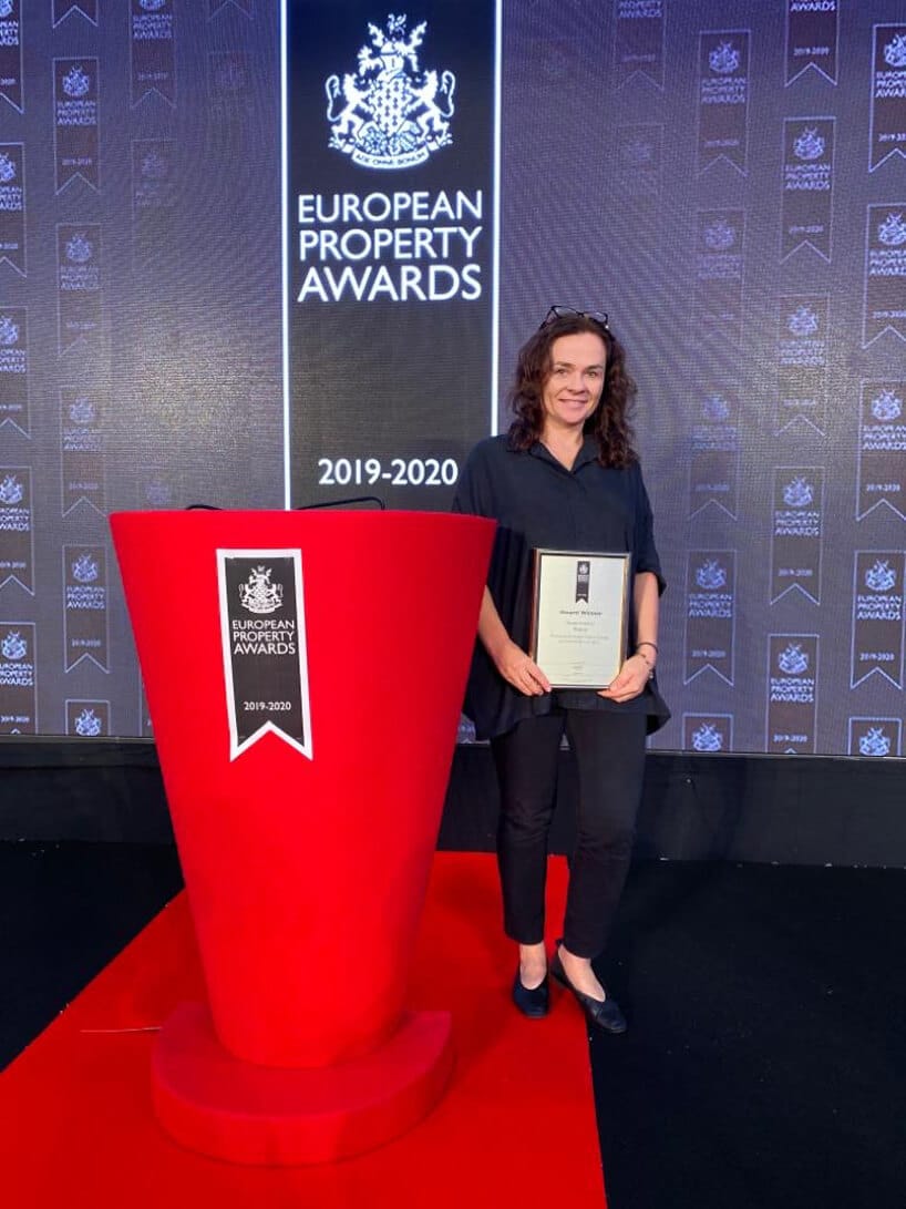 Magdalena Federowicz-Boule z nagrodą European Property Awards 2019/2020