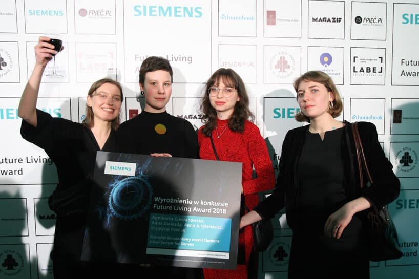 cztery wyróżnione kobiet podczas Siemens Future Living Award 2018