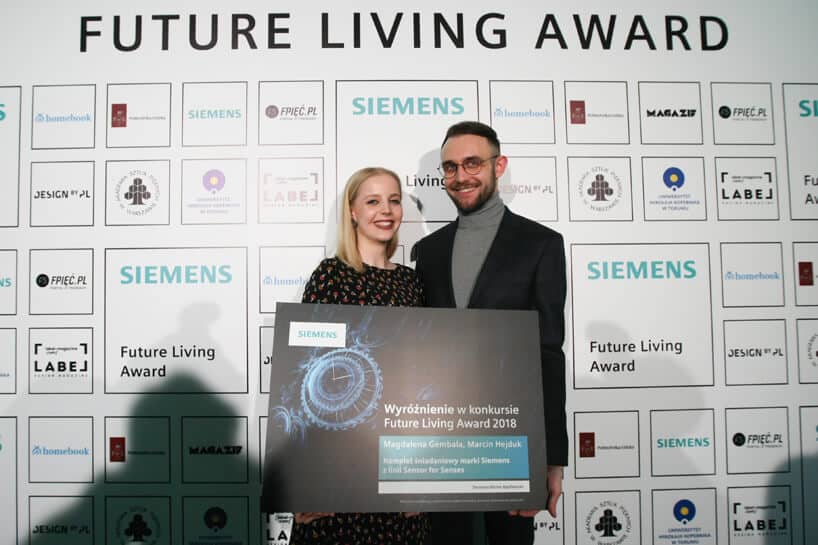 kobieta i mężczyzna wyróżnieni podczas Siemens Future Living Award 2018