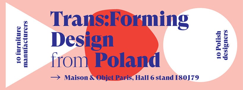 plakat wystawy Trans:Forming Design from Poland